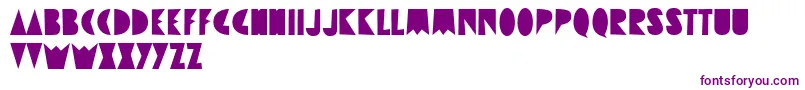Destrukt Font – Purple Fonts on White Background