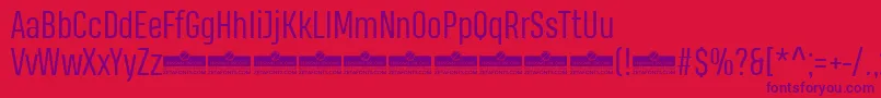 HeadingProBookTrial Font – Purple Fonts on Red Background