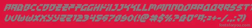 fuente Tokyodriftersuperital – Fuentes Grises Sobre Fondo Rojo