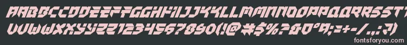 Tokyodriftersuperital Font – Pink Fonts on Black Background