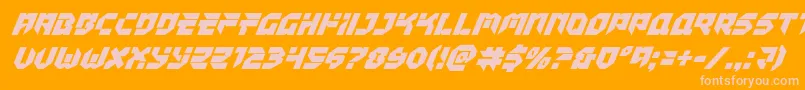 Tokyodriftersuperital Font – Pink Fonts on Orange Background