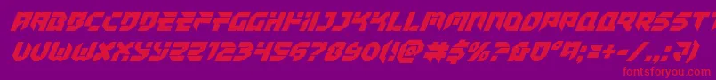 More about Tokyodriftersuperital Font Tokyodriftersuperital Font – Red Fonts on Purple Background