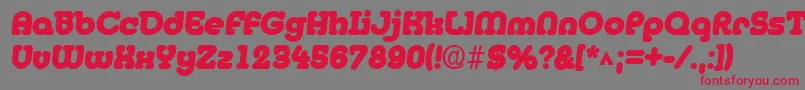 Шрифт MedflyblackRegular – красные шрифты на сером фоне