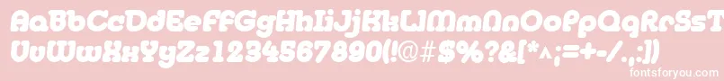 MedflyblackRegular Font – White Fonts on Pink Background