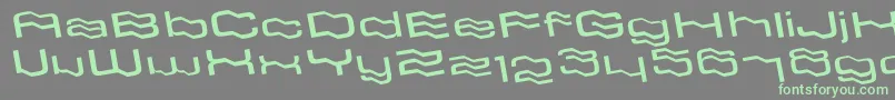Шрифт GlassflagLtRegular – зелёные шрифты на сером фоне