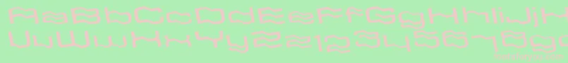 GlassflagLtRegular Font – Pink Fonts on Green Background