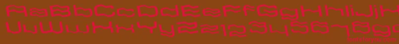 GlassflagLtRegular Font – Red Fonts on Brown Background