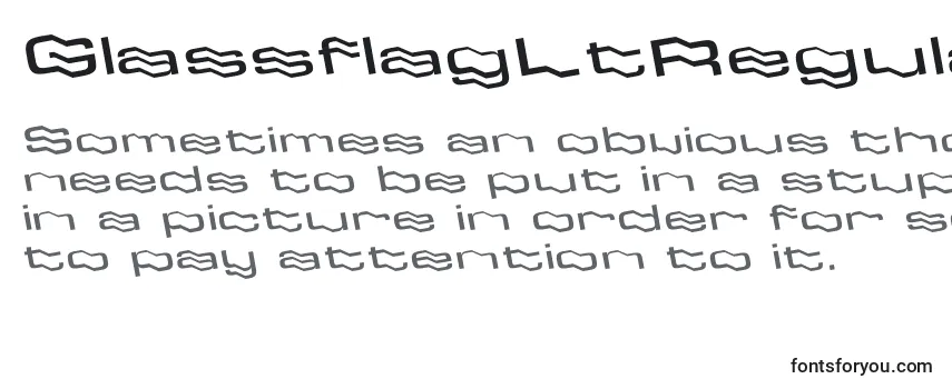 Обзор шрифта GlassflagLtRegular