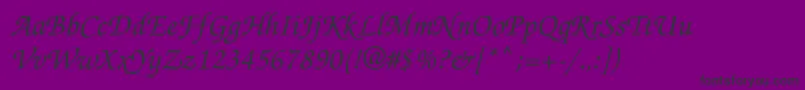 Zapfchancerybtt Font – Black Fonts on Purple Background
