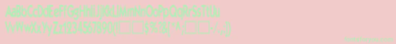 EleganceRegular-Schriftart – Grüne Schriften auf rosa Hintergrund