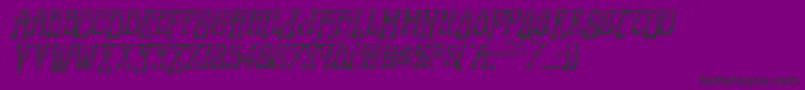 Instantzendropital Font – Black Fonts on Purple Background