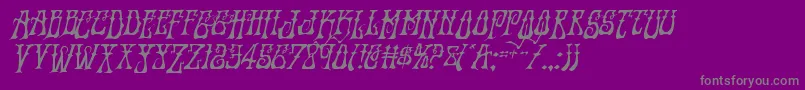 Instantzendropital-Schriftart – Graue Schriften auf violettem Hintergrund