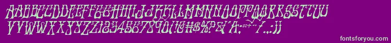 Instantzendropital Font – Green Fonts on Purple Background