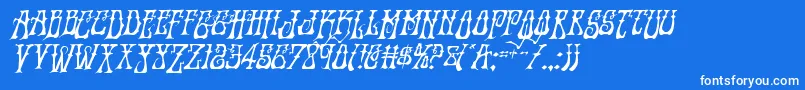 Instantzendropital Font – White Fonts on Blue Background