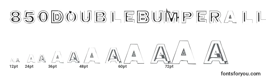 850DoubleBumperAlley Font Sizes