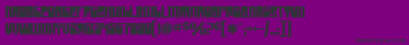 SfGrooveMachineUpright-fontti – mustat fontit violetilla taustalla