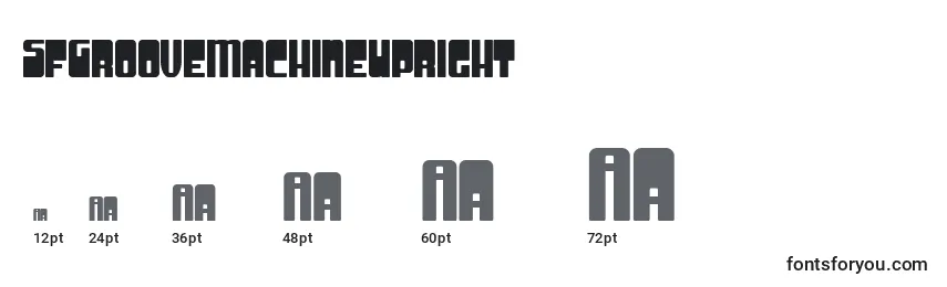 SfGrooveMachineUpright Font Sizes