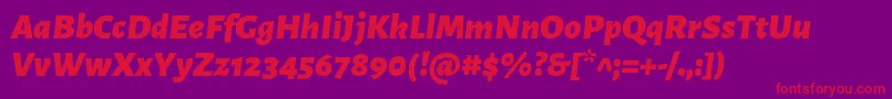 fuente AlegreyasansBlackitalic – Fuentes Rojas Sobre Fondo Morado