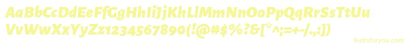 AlegreyasansBlackitalic Font – Yellow Fonts