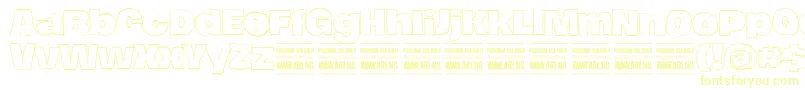 HierografoutlinePersonal Font – Yellow Fonts