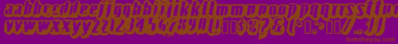 Fructosa Font – Brown Fonts on Purple Background