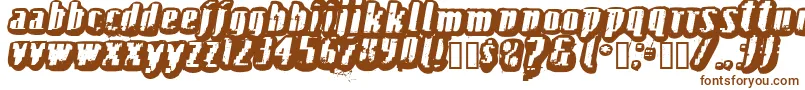 Fructosa-fontti – ruskeat fontit valkoisella taustalla