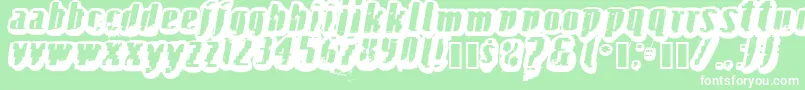 Fructosa Font – White Fonts on Green Background