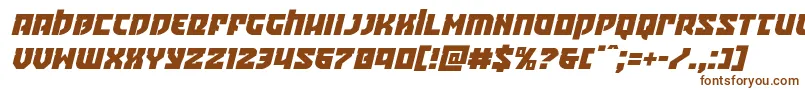 Crazyivanital-fontti – ruskeat fontit valkoisella taustalla
