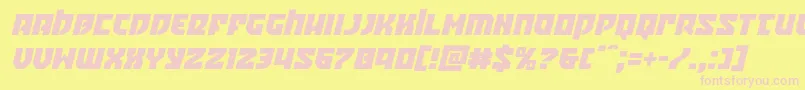 フォントCrazyivanital – ピンクのフォント、黄色の背景