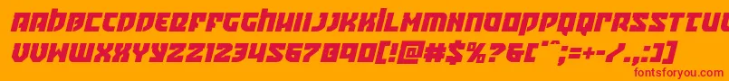 Crazyivanital Font – Red Fonts on Orange Background