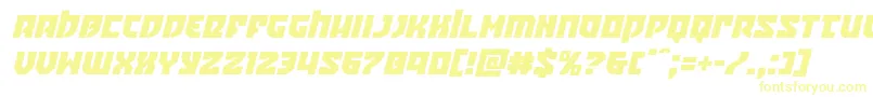 Шрифт Crazyivanital – жёлтые шрифты