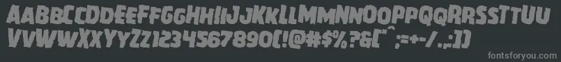 Howlinmadrotate2 Font – Gray Fonts on Black Background