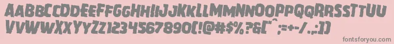 Howlinmadrotate2 Font – Gray Fonts on Pink Background