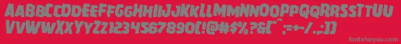 fuente Howlinmadrotate2 – Fuentes Grises Sobre Fondo Rojo