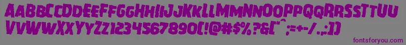 Howlinmadrotate2 Font – Purple Fonts on Gray Background