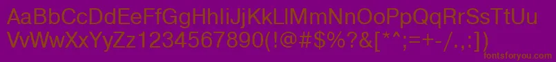 Pragmaticactt95n Font – Brown Fonts on Purple Background