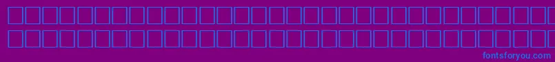 Czcionka Math4Regular – niebieskie czcionki na fioletowym tle