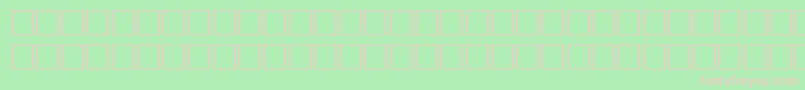 Math4Regular-fontti – vaaleanpunaiset fontit vihreällä taustalla