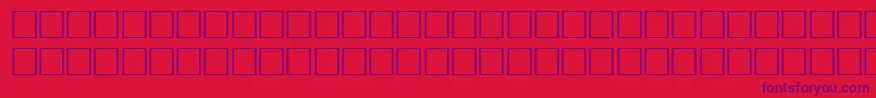 Czcionka Math4Regular – fioletowe czcionki na czerwonym tle