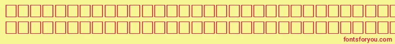 Math4Regular Font – Red Fonts on Yellow Background