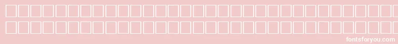 Fonte Math4Regular – fontes brancas em um fundo rosa