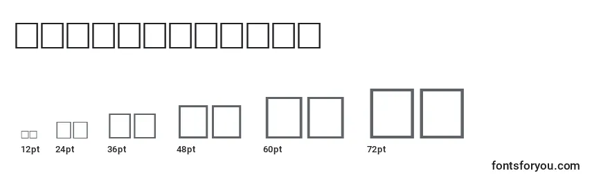 Math4Regular Font Sizes