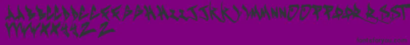 KeustaRegular Font – Black Fonts on Purple Background