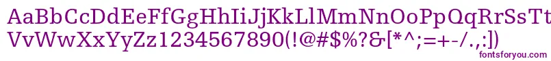 EgyptiennefltstdRoman Font – Purple Fonts on White Background