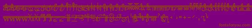 CrystalBearers Font – Brown Fonts on Purple Background