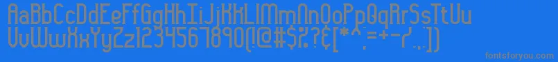 Gyneric Font – Gray Fonts on Blue Background