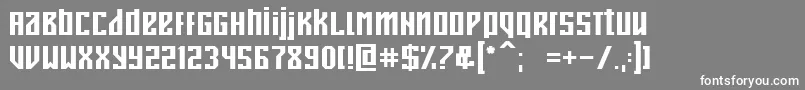 フォントDesonanz – 灰色の背景に白い文字