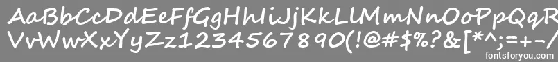 SegoeScriptBold Font – White Fonts on Gray Background