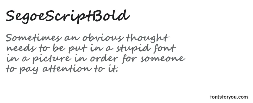 SegoeScriptBold Font