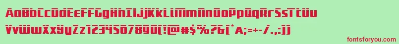 Subadailaser Font – Red Fonts on Green Background